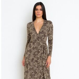 Pure Collection Woman’s Floral Wrap Dress 100% silk size small